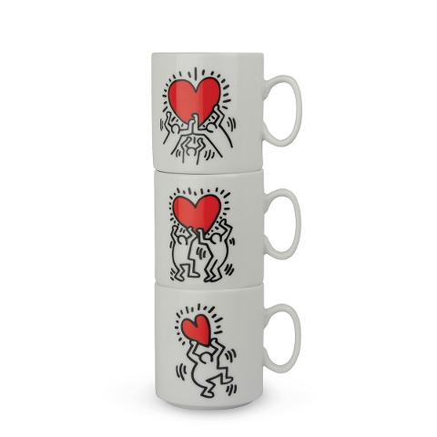 Set 3 tazze mug in porcellana Egan KEITH HARING