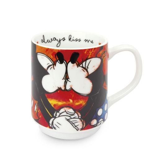 Tazza mug impilabile in porcellana decorata Egan LOVE SWEET LOVE