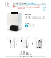CALDAIA PELLET MORETTI DESIGN TECNIKA TURBO GLASS AQUA 24Kw