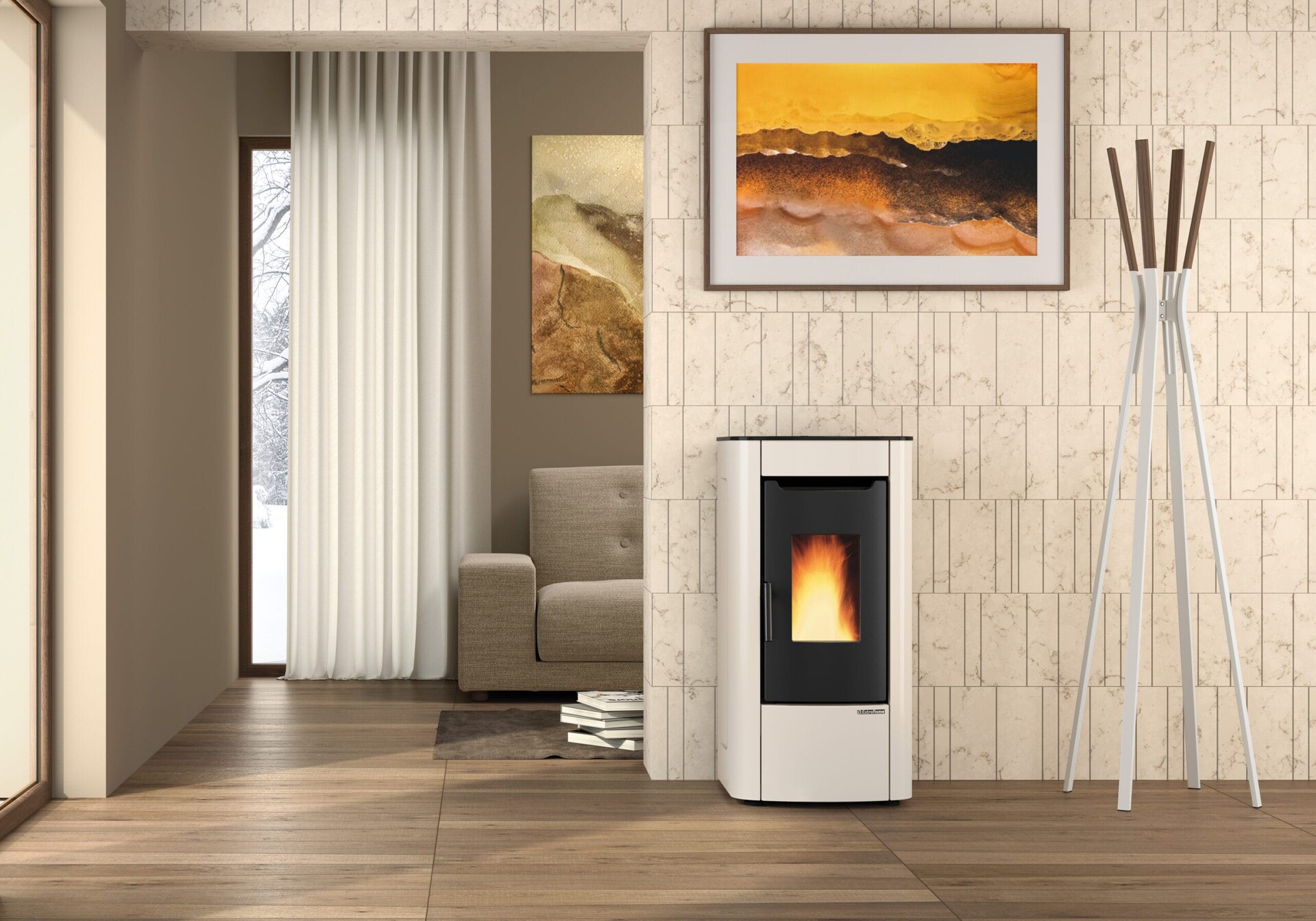 STUFA  PELLET LA NORDICA EXTRAFLAME SABRY AD