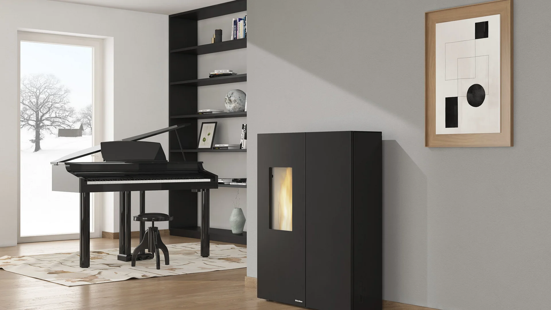 STUFA  PELLET LA NORDICA EXTRAFLAME SHARON PLUS STEEL
