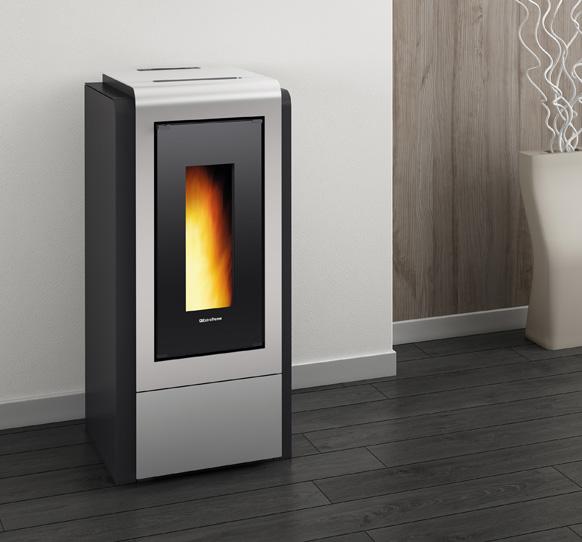 TERMOSTUFA A PELLET EXTRAFLAME MEGAN IDRO STEEL