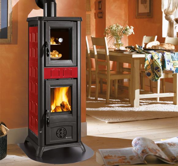 STUFA A LEGNA LA NORDICA GEMMA FORNO