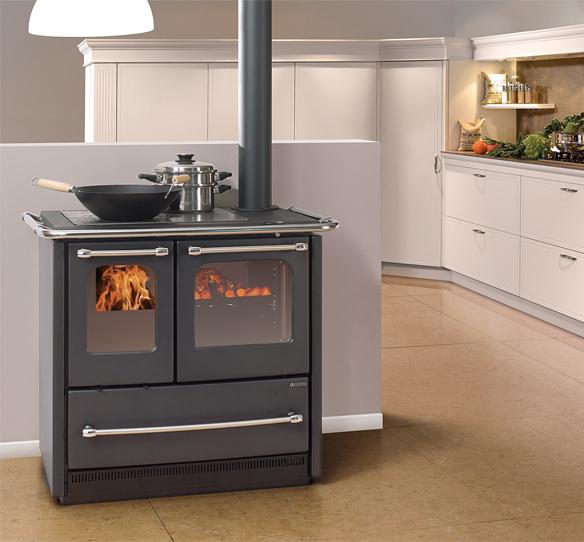 STUFA A LEGNA LA NORDICA CUCINA SOVRANA EASY EVO 2.0