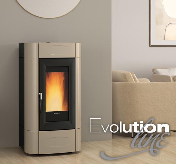 TERMOSTUFA A PELLET EXTRAFLAME ISIDORIA IDRO H16