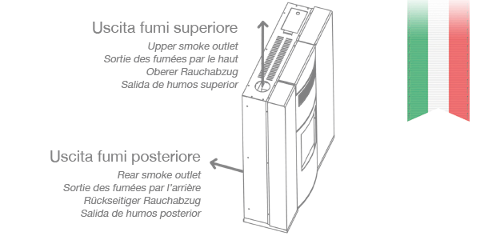 STUFA A PELLET/BIOMASSA DIELLE OSTRO 100 TUBE TURBO