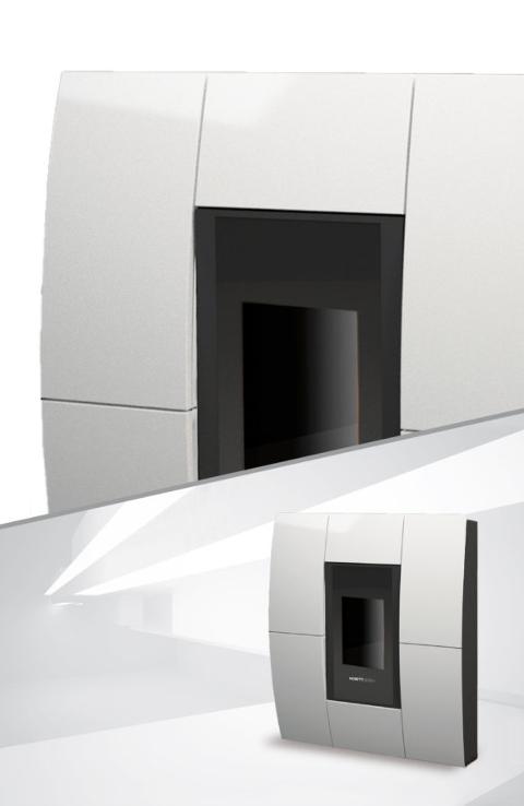 TERMOSTUFA A PELLET MORETTI DESIGN AQUA TURBO COMPACT GLASS 18Kw