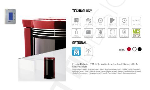 STUFA A PELLET  MORETTI DESIGN ELEGANCE ALL STYLE A11