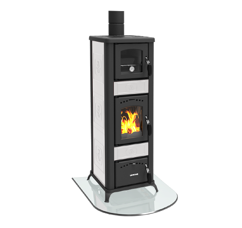 STUFA A LEGNA LINCAR ALICE CON FORNO 490A Z