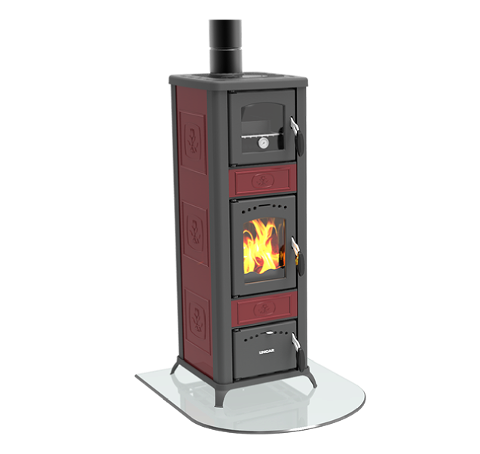 STUFA A LEGNA LINCAR ALICE CON FORNO 490A Z