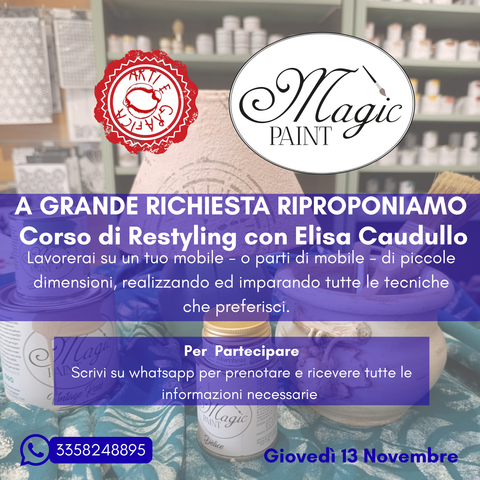 II Edizione: Corso di Restyling Mobili con Elisa Cadaullo pranzo incluso