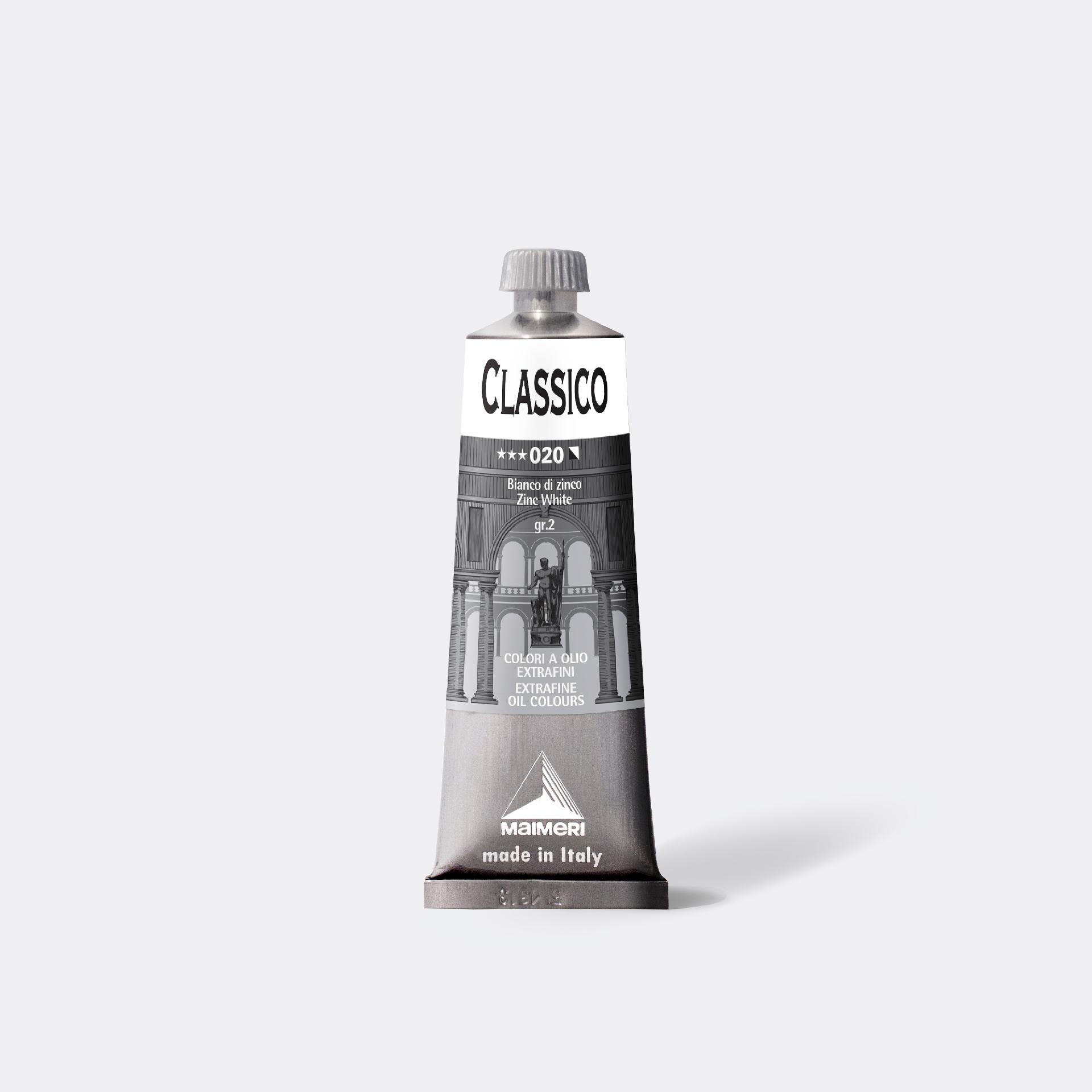 Colore ad olio Maimeri tubo 20, 60, 200, 500 ml Bianco di Zinco 020