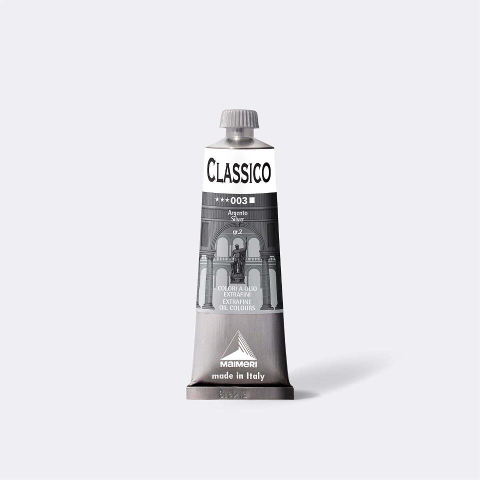 Colore ad olio Maimeri Tubo 20, 60, 200 500 Ml Argento 003