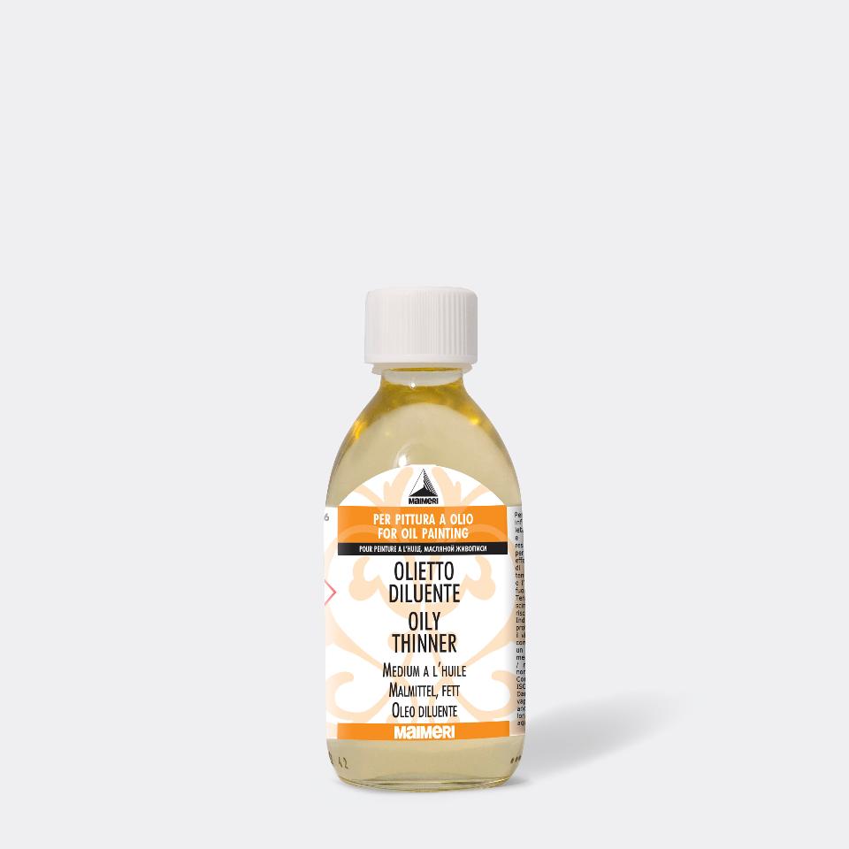 olietto diluente maimeri bottiglia in vetro da 250 ml