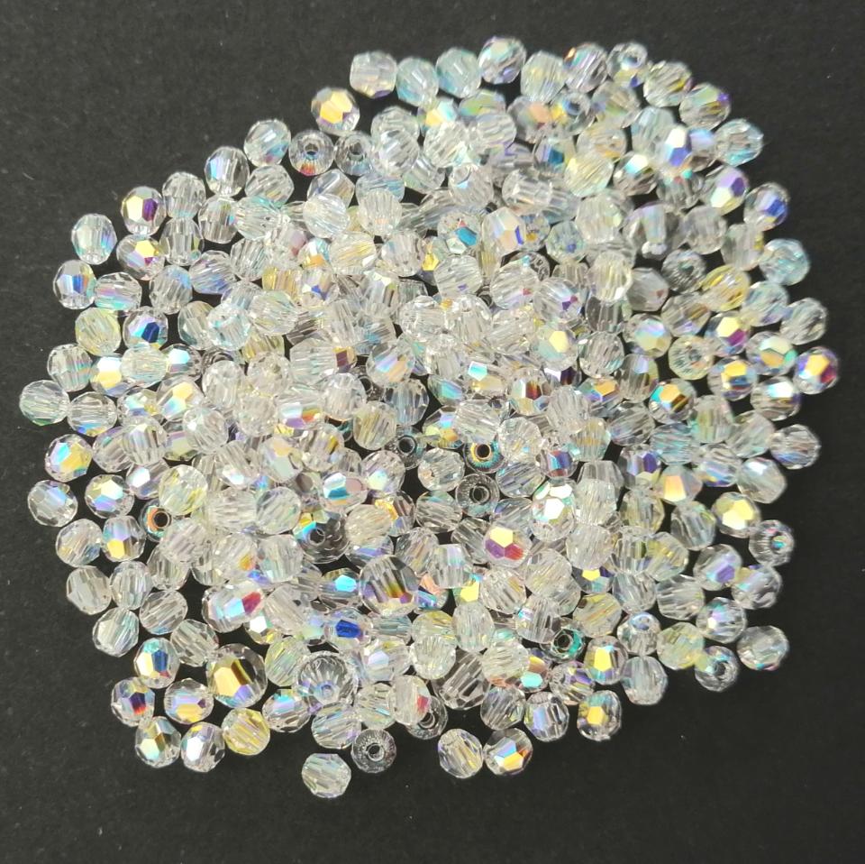 perle sfaccettate 3 mm swarovski busta da 20 pezzi