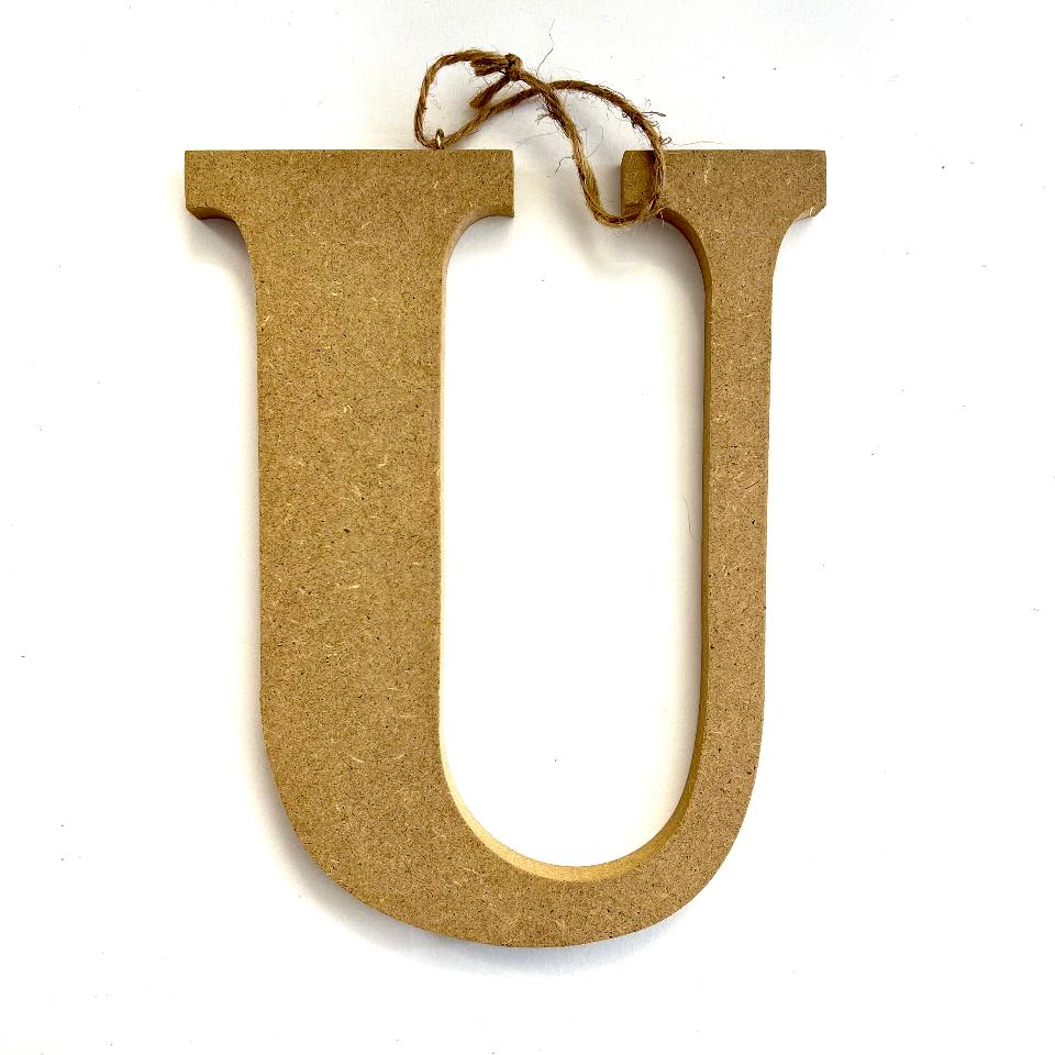 Lettere Alfabeto in Legno MDF Stamperia 22 cm h