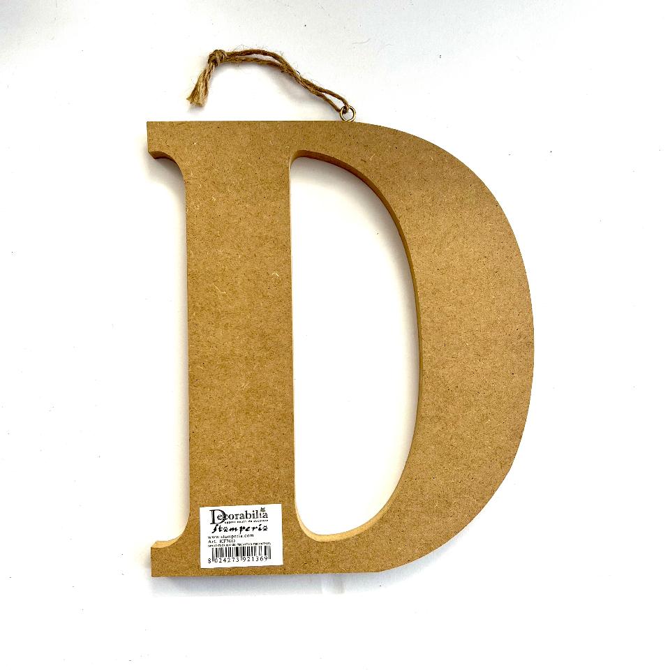 Lettere Alfabeto in Legno MDF Stamperia 22 cm h