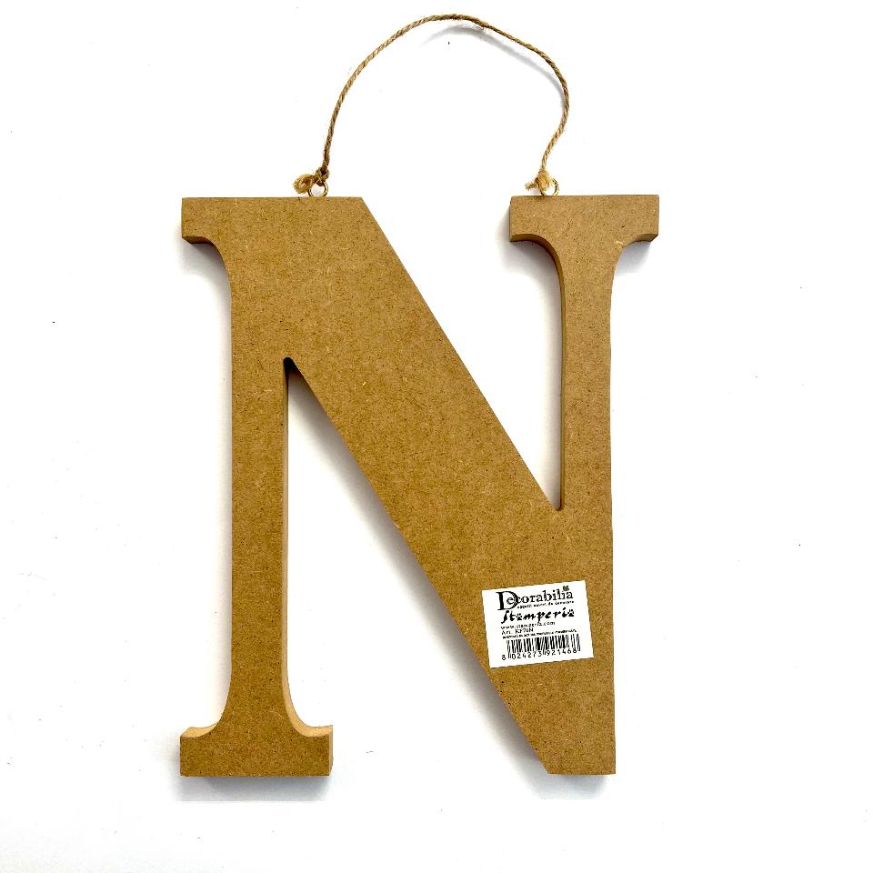 Lettere Alfabeto in Legno MDF Stamperia 22 cm h