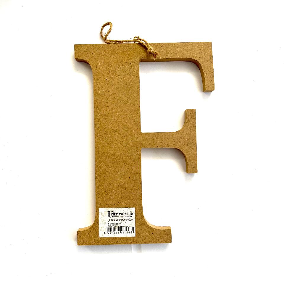 Lettere Alfabeto in Legno MDF Stamperia 22 cm h