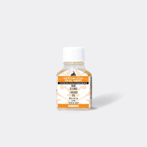 olio di lino crudo chiarificato in bottiglia di vetro maimeri maimeri 250ml