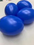 Uova in plastica colorate H 6 cm. Confezione da 10 pezzi marianne hobby 6 CM