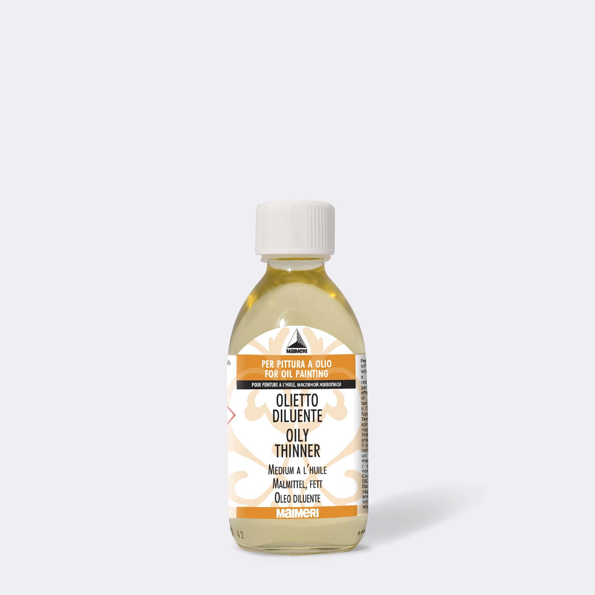 olietto diluente maimeri bottiglia in vetro da 250 ml