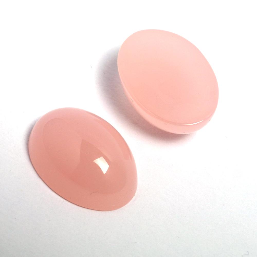 Cabochon rosa ovale 10 x 13 mm arti e grafica busta da 20 pezzi