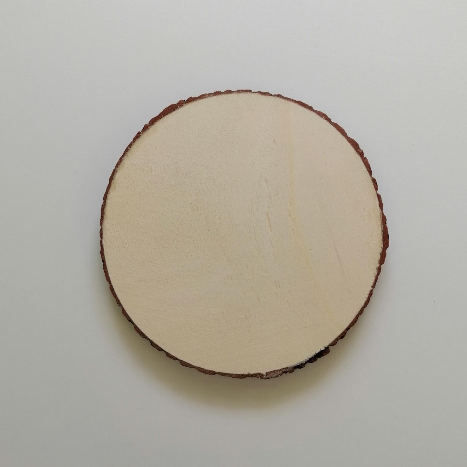 Disco in legno con corteccia - Ceppo da decorare stafil 15 cm diametro x  1cm Spessore - Bagheria (Palermo)