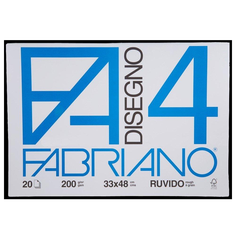 album Disegno f4 ruvido fabriano 33x48 200g/mq ruvido