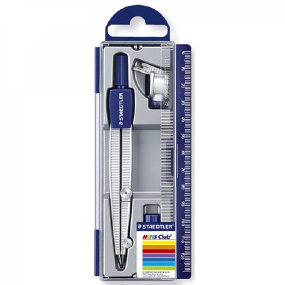 Set Compasso Scolastico Staedtler Noris Club con adattatore 550-60
