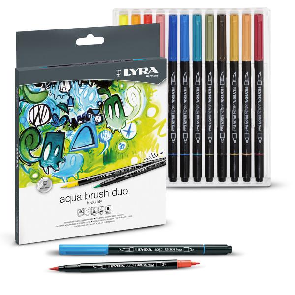 Aqua Brush Duo Set Lyra  confezione da 12 pennarelli