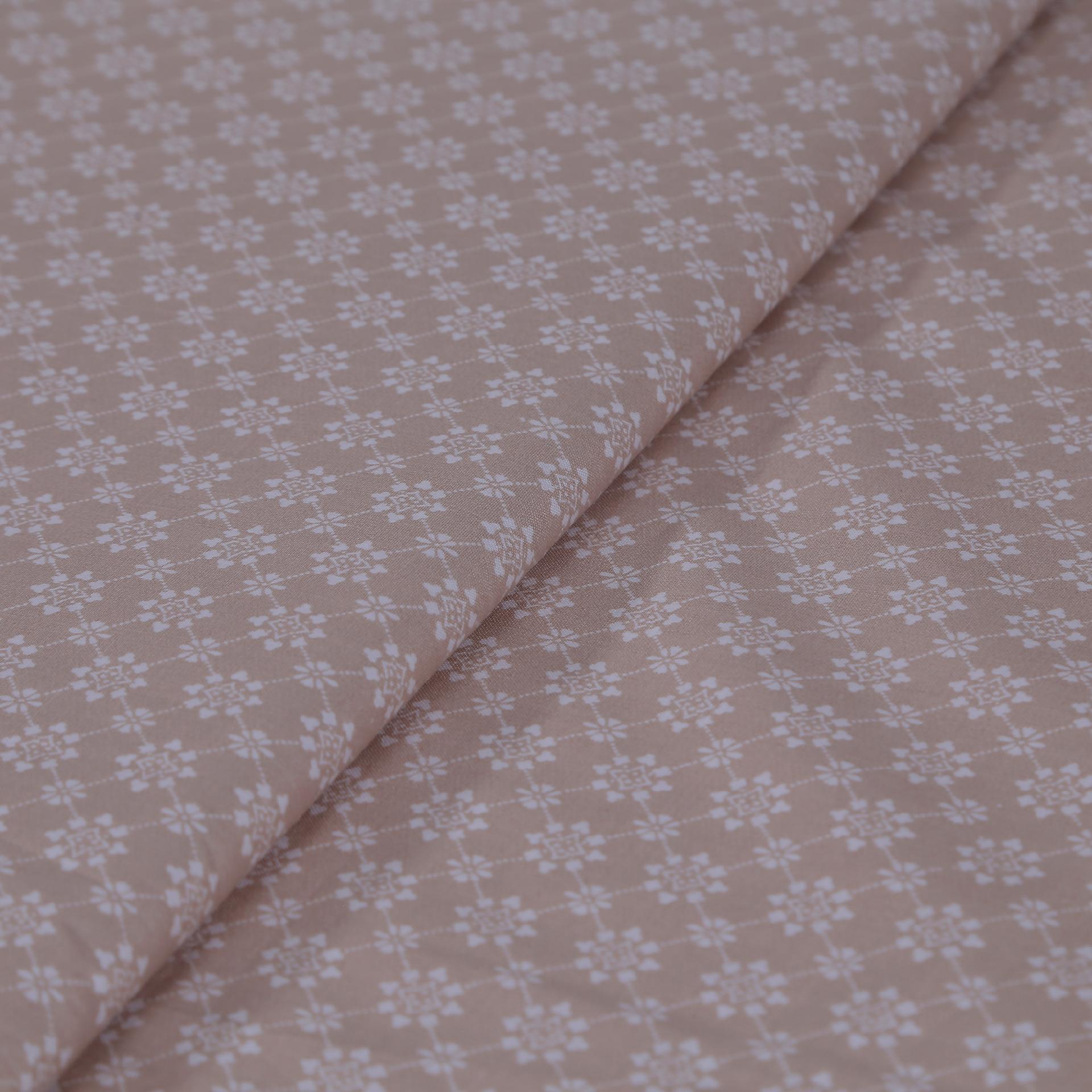 stoffa in cotone fondo colre beige stafil 170 x 50 cm