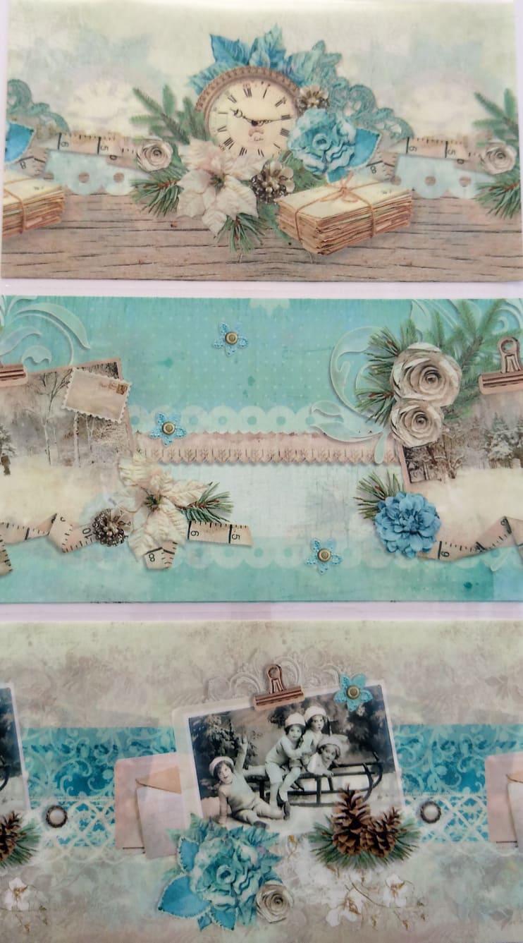 pellicola termoretraibile con fantasia vintage stafil 38 cm x 11 cm