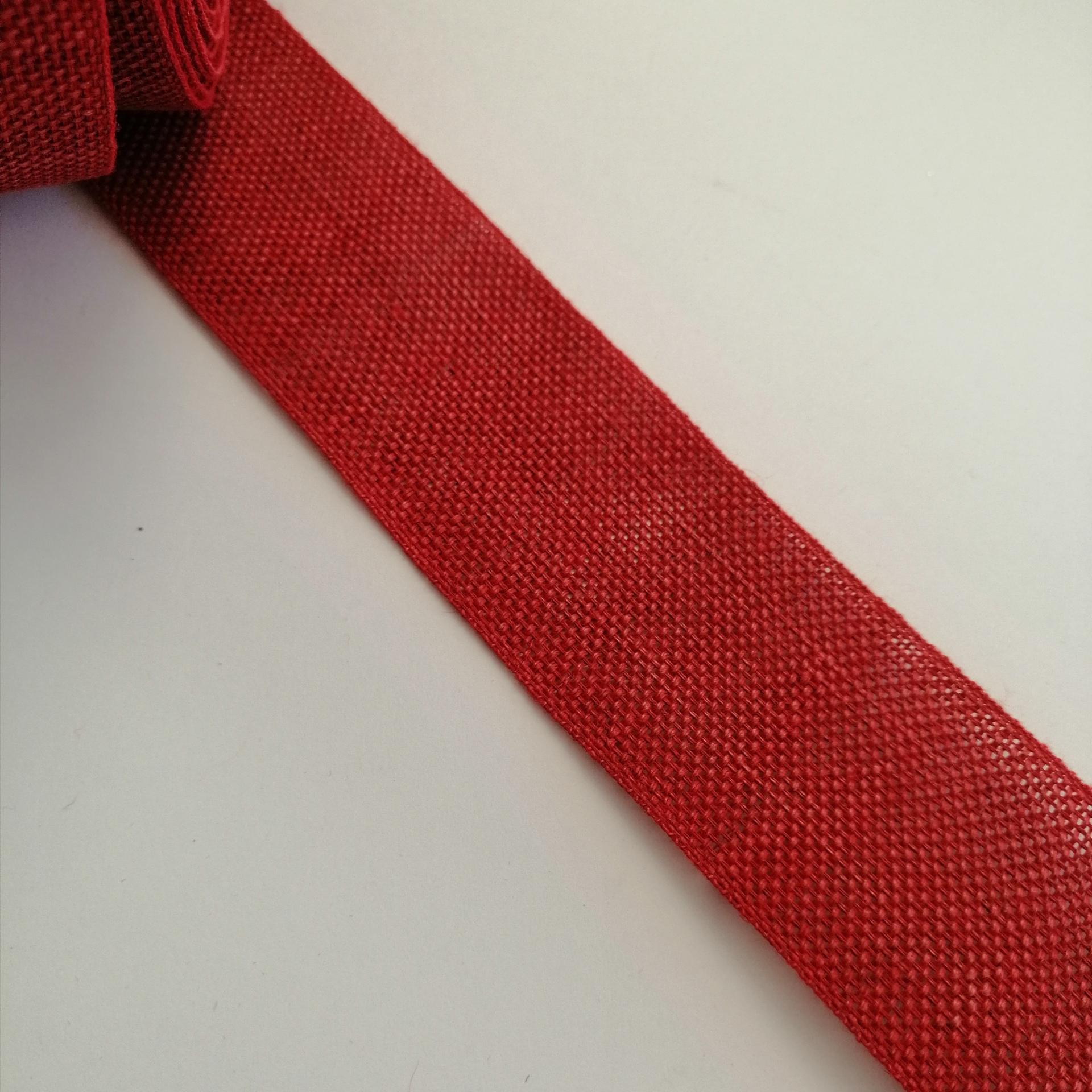 nastro tela grezza rossa Stafil 40 mm x 1mt