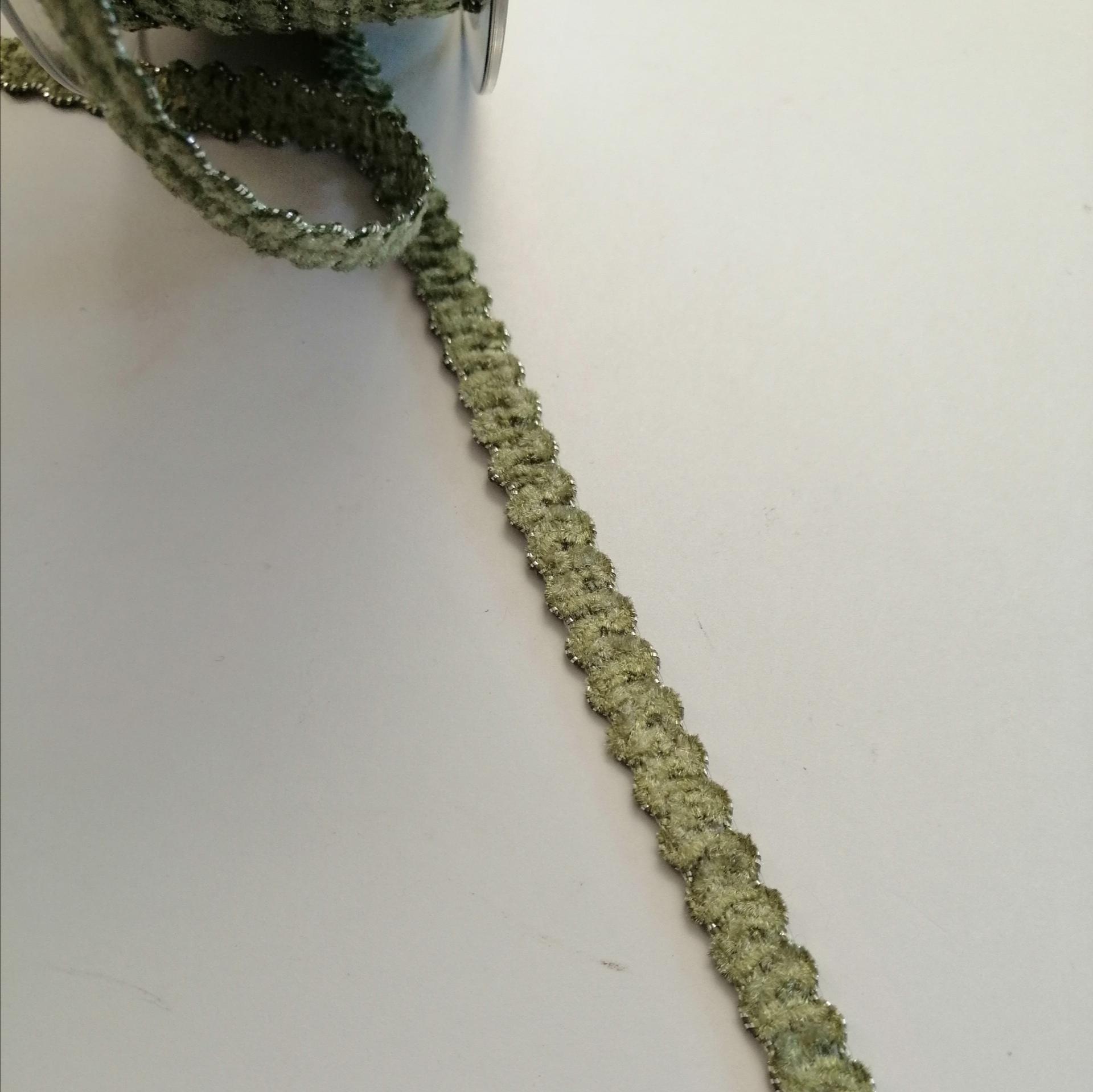passamaneria verde salvia Goldina 10 mm x 1 mt