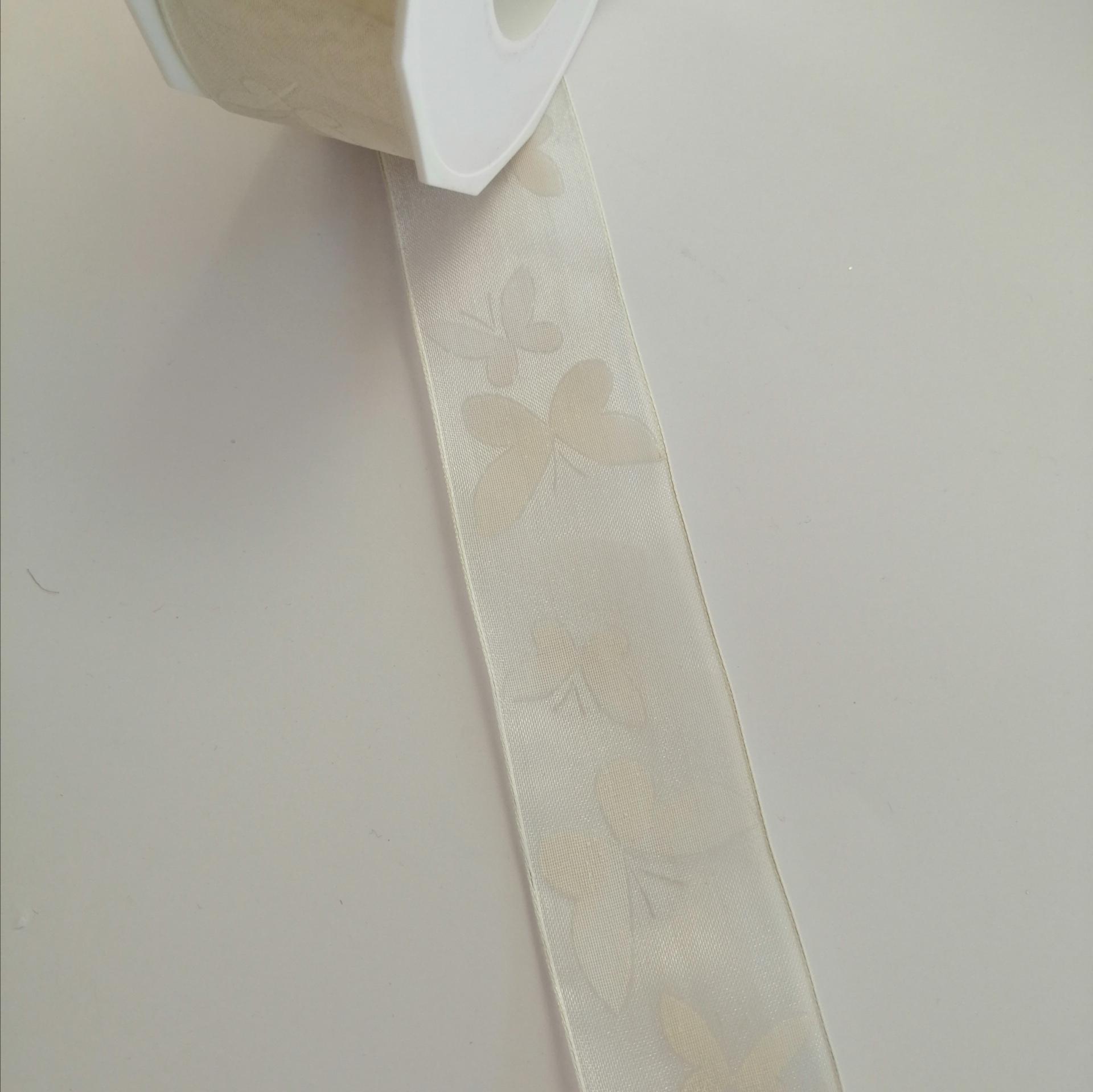 nastro organza con farfalla Stafil 40 mm x 1 mt