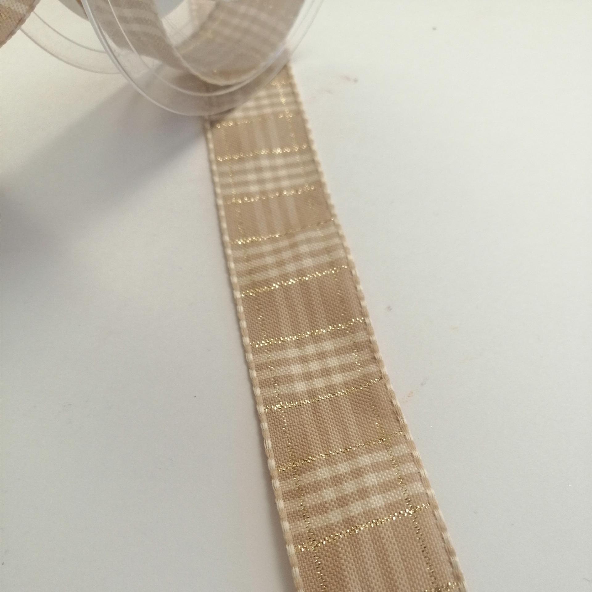 nstro scozzese beige e panna stafil 25 mm x 1 mt