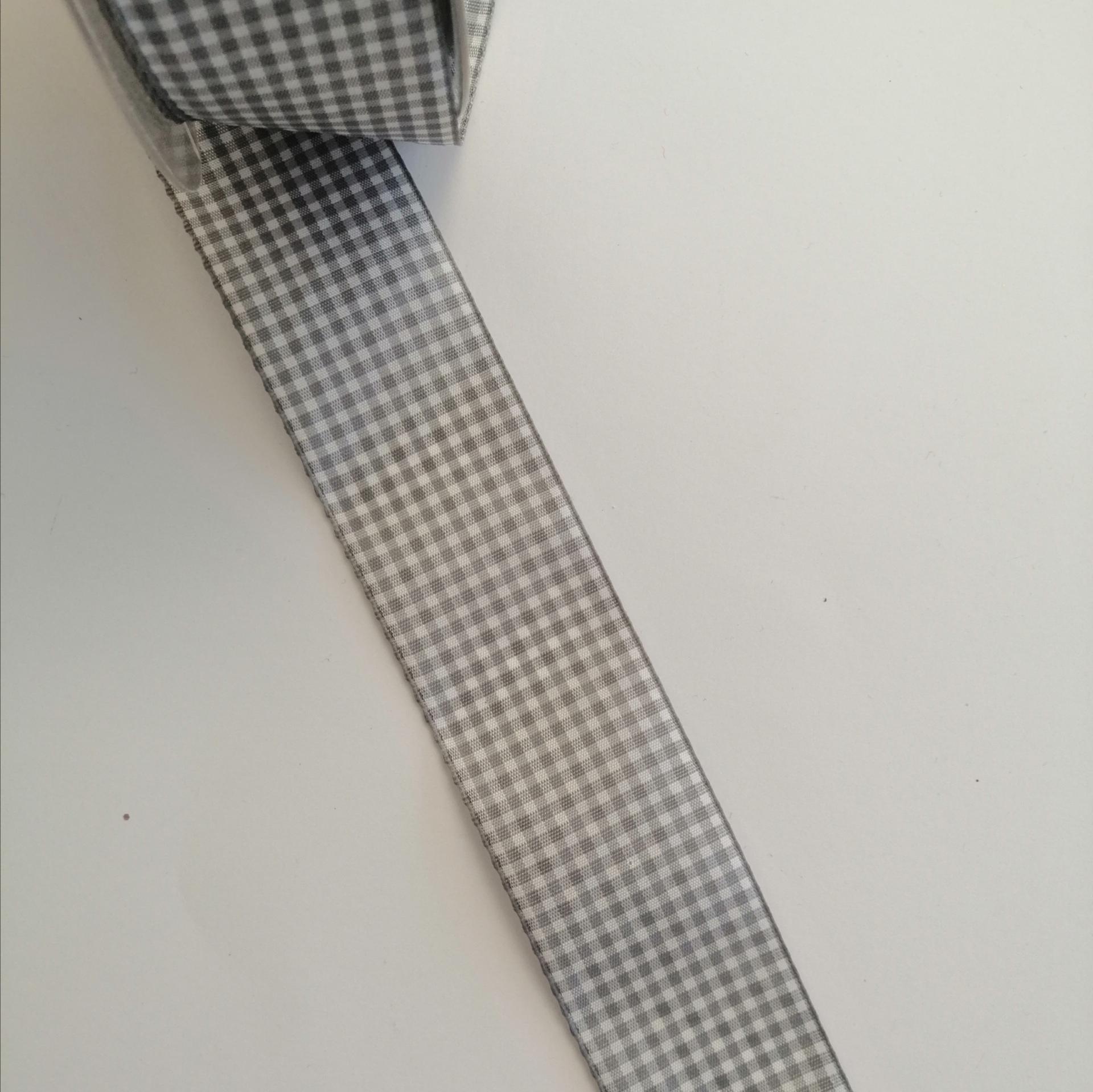 nastro quadrucci bianco e grigio goldina 40 mm per 1 mt