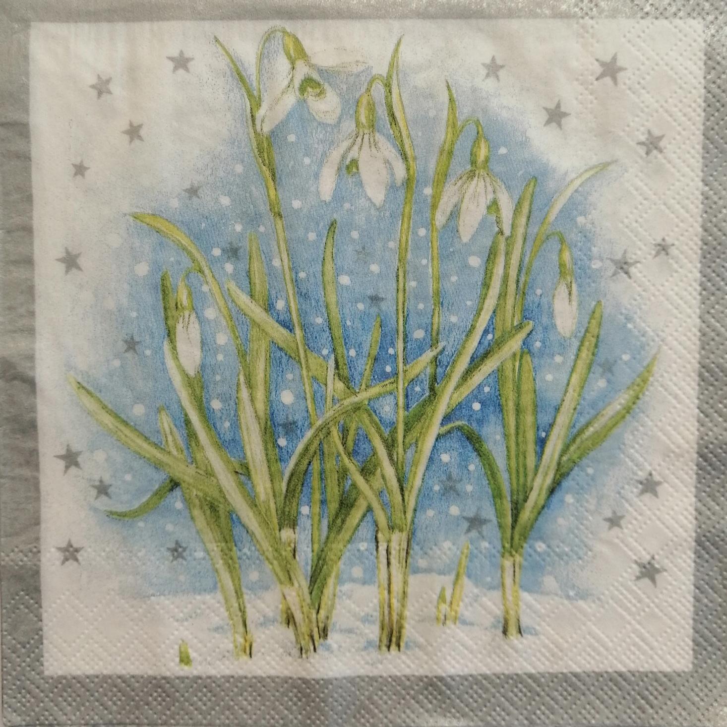 tovaglioli per decoupage mughetti arti e grafica busta da 2 pezzi 33 x 33 cm