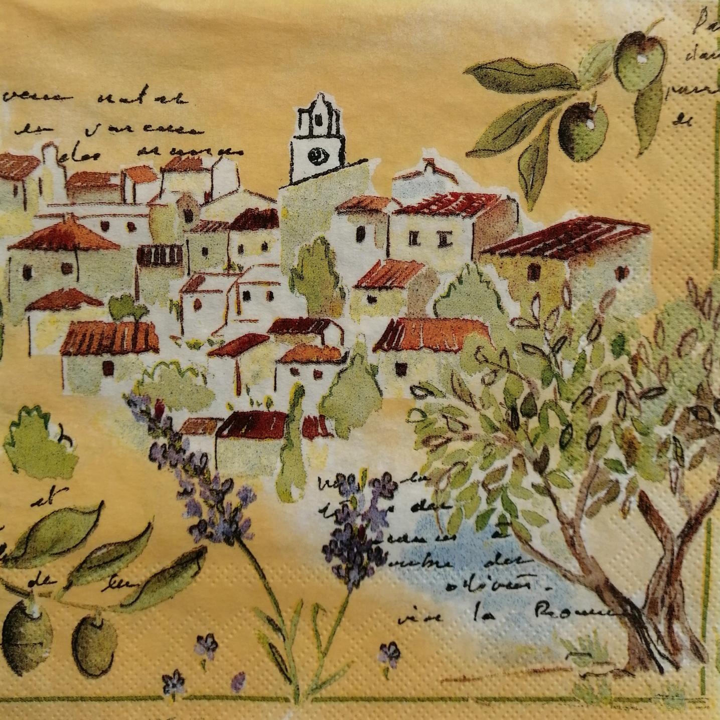 tovaglioli per decoupage paesaggio arti e grafica busta da 2 pezzi 33 x 33 cm