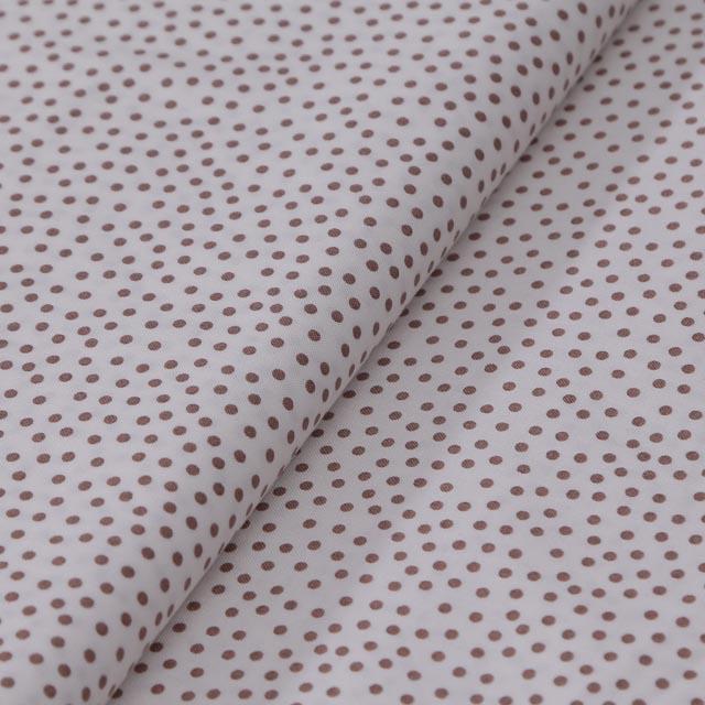 Tessuto per patchwork bianco pois beige stoff 110x30cm