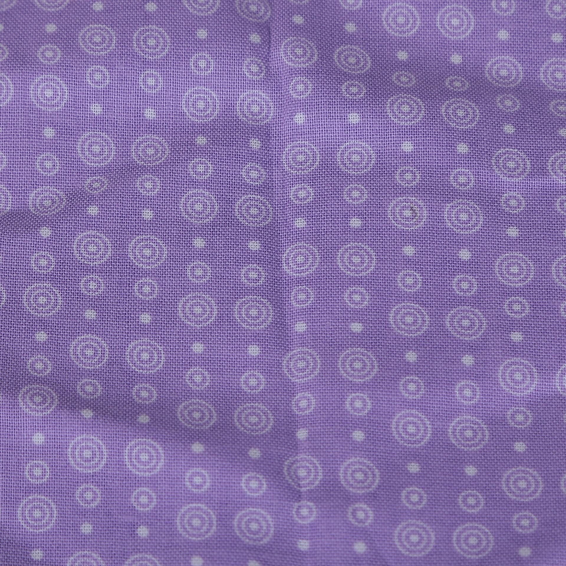 Stoffa Tante ema glicine con cerchi  TANTE EMA 130X30CM