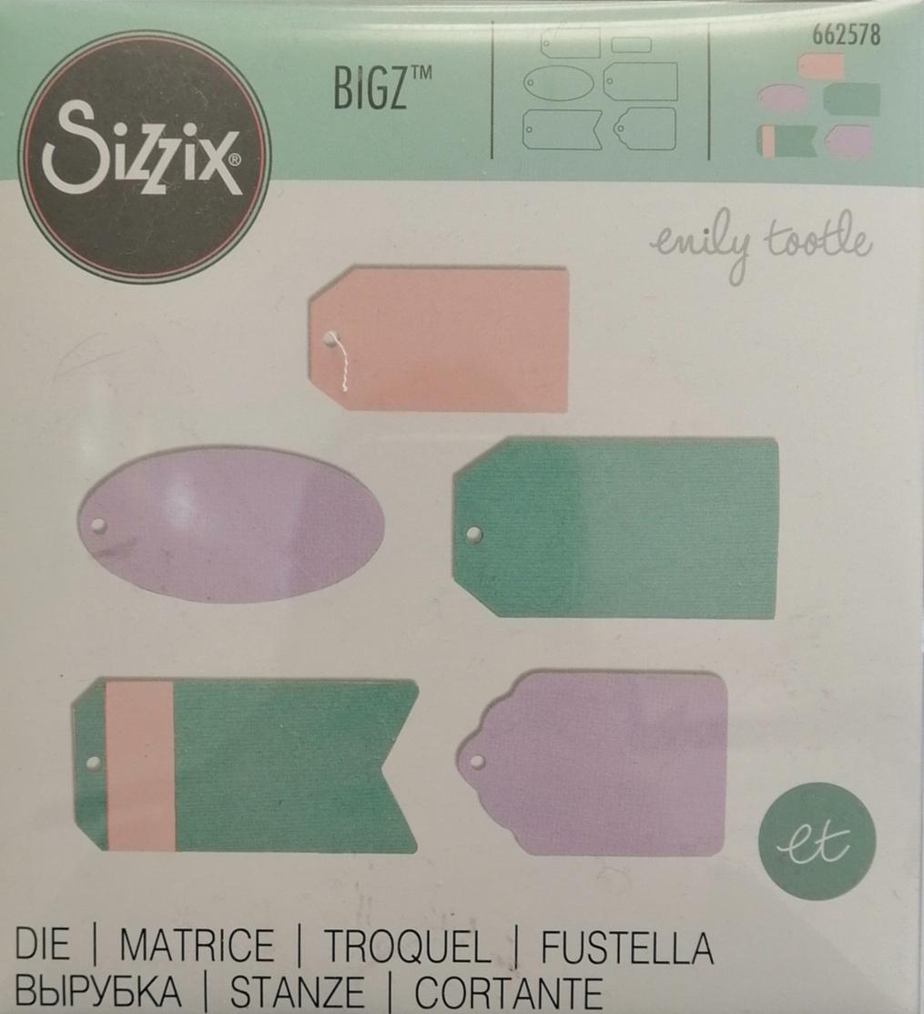 fustella bigz enily tootle sizzix 14 x 14 cm