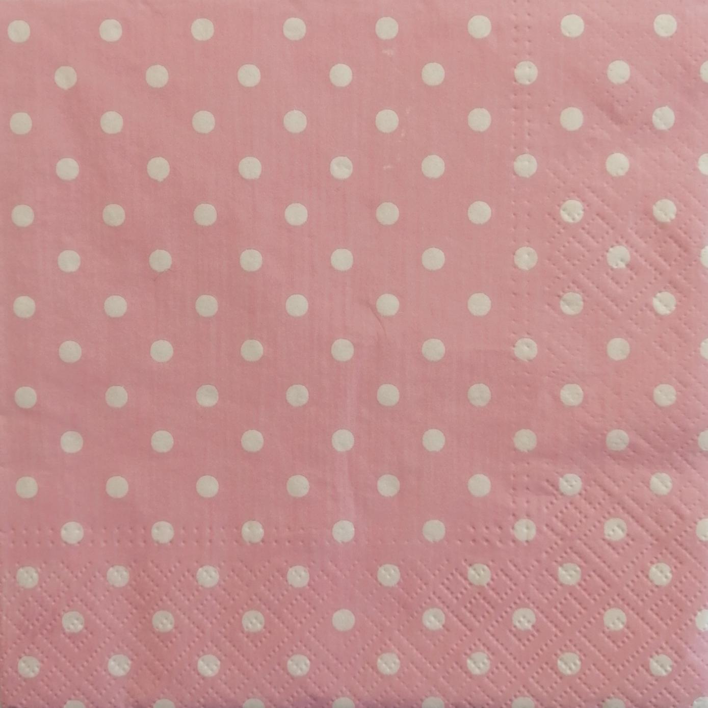 tovaglioli per decoupage rosa pois bianchi arti e grafica busta da 2 pezzi 30x30