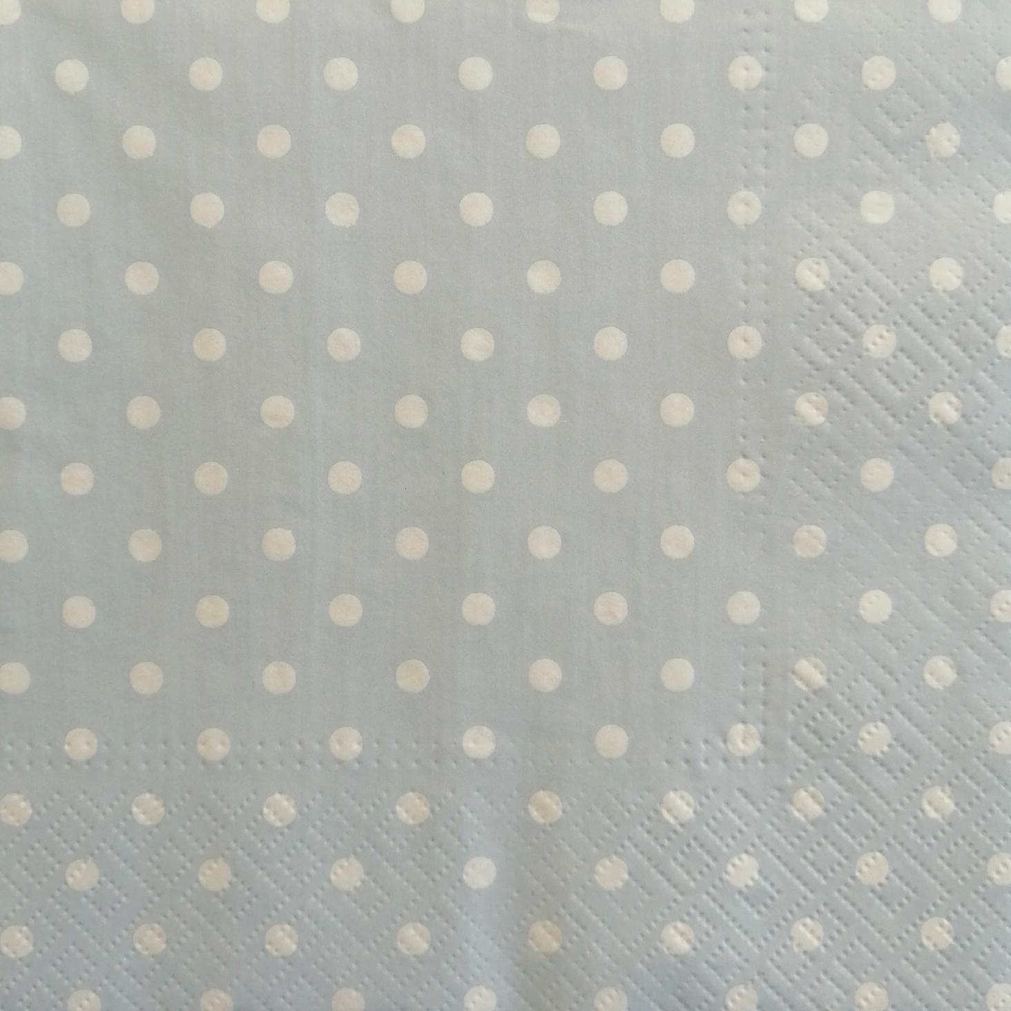 tovaglioli per decoupage celeste pois bianchi arti e grafica busta da 2 pezzi 30x30
