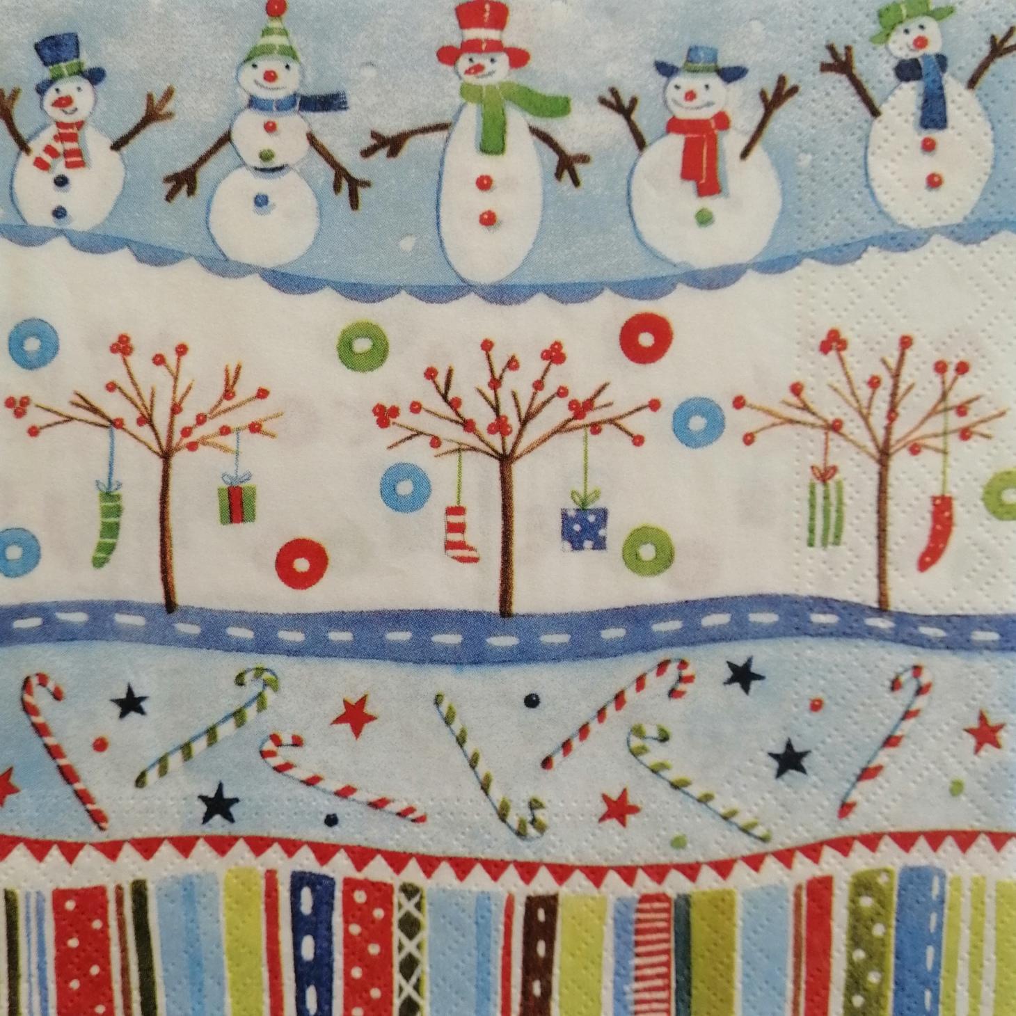 tovaglioli per decoupage natalizio decori sulla neve arti e grafica busta da 2 pezzi 33x33