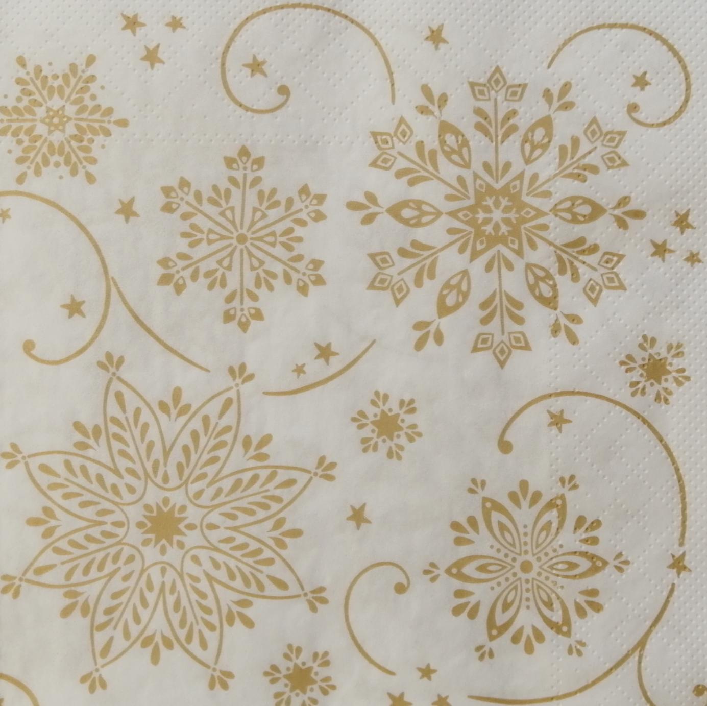 tovaglioli per decoupage fiocchi di neve arti e grafica busta da 2 pezzi 33x33