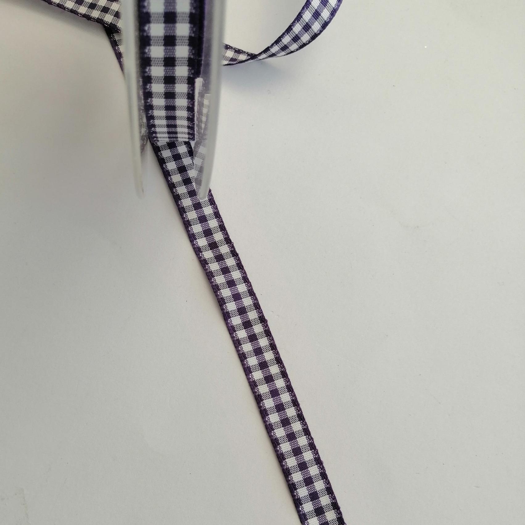 nastro quadrettato bianco e viola Stafil 10mm x 1 metro
