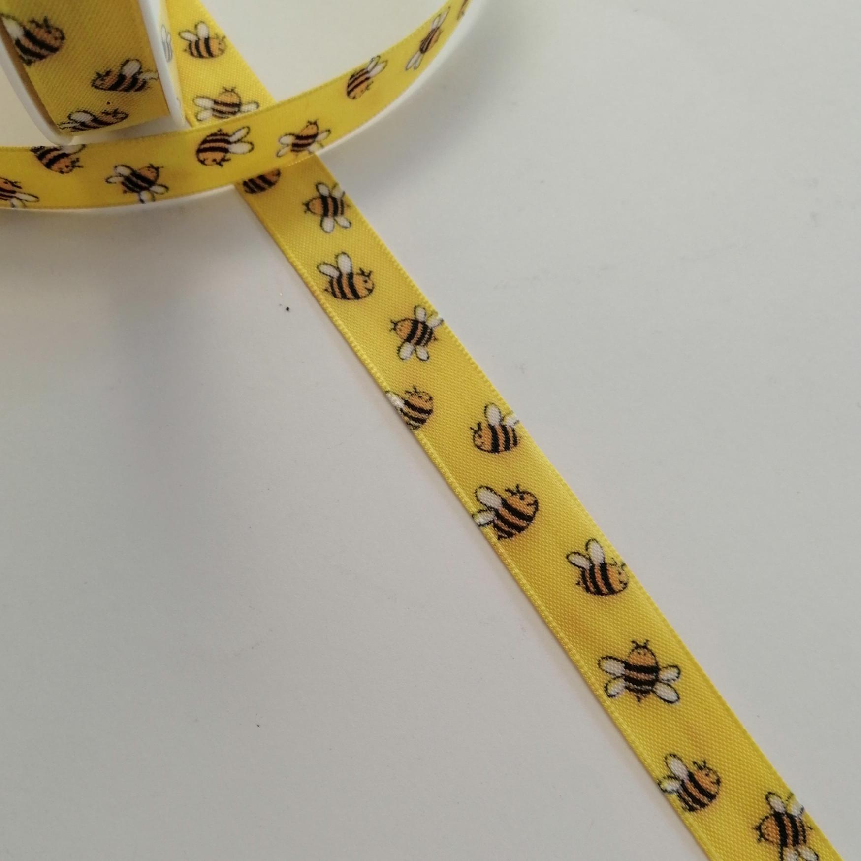 nastro giallo con api Goldina 15 mm x 1 metro