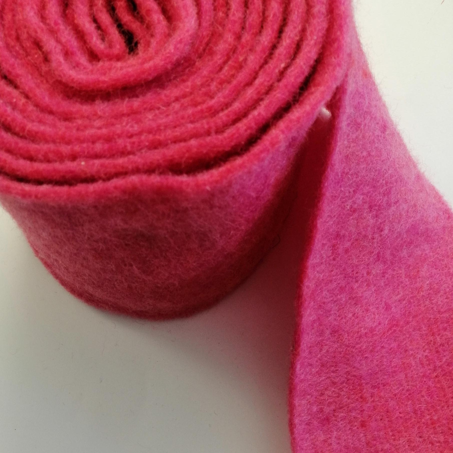 fascia di feltro in lana cotta colore fucsia stafil 15cm x 1 mt - Bagheria  (Palermo)